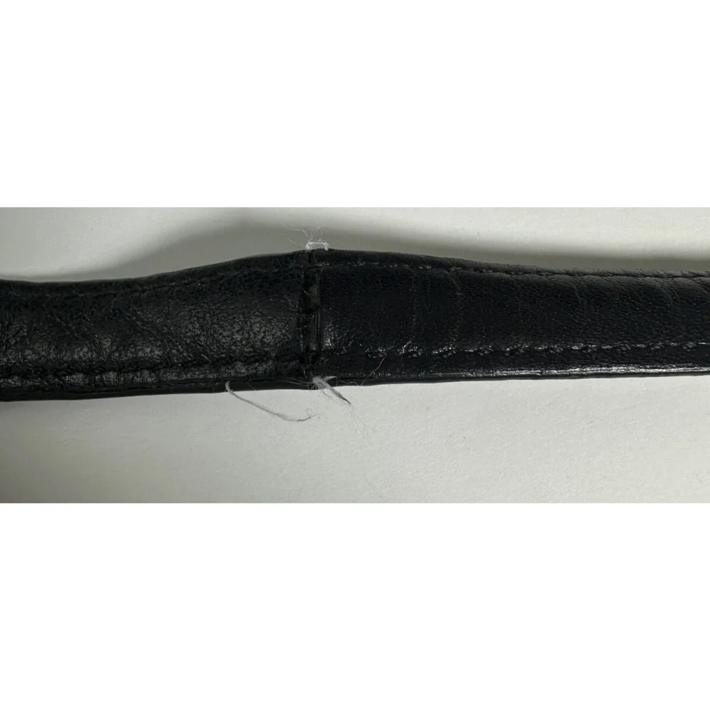 *Flawed* Coach Legacy Leather Double Gusset Crossbody Bag Black Leather 26601 - Picture 13 of 16
